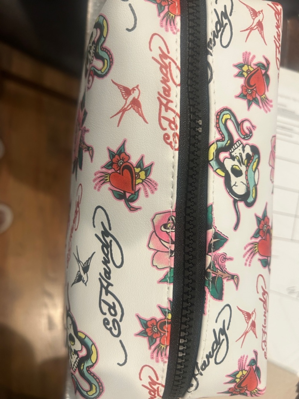 Ed Hardy Cosmetic Pouch - Picture 2 of 2